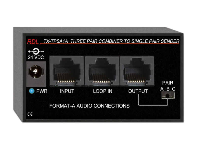 Three Pair Combiner to Single Pair Sender-Twisted Pair Format-A