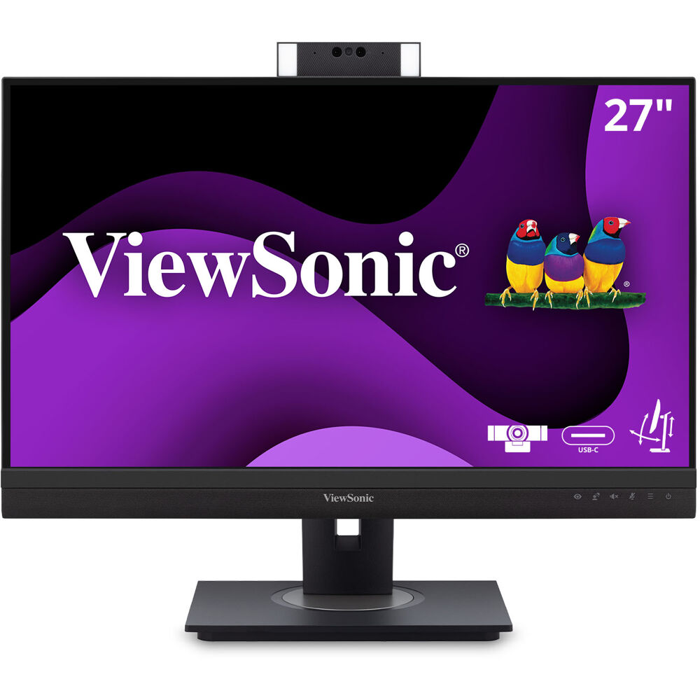 ViewSonic 27" 1440p Video Con Monitor with Windows Hello Compatible IR Webcam