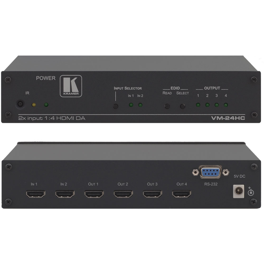 2x1:4 HDMI Switcher &amp; Distribution Amplifier