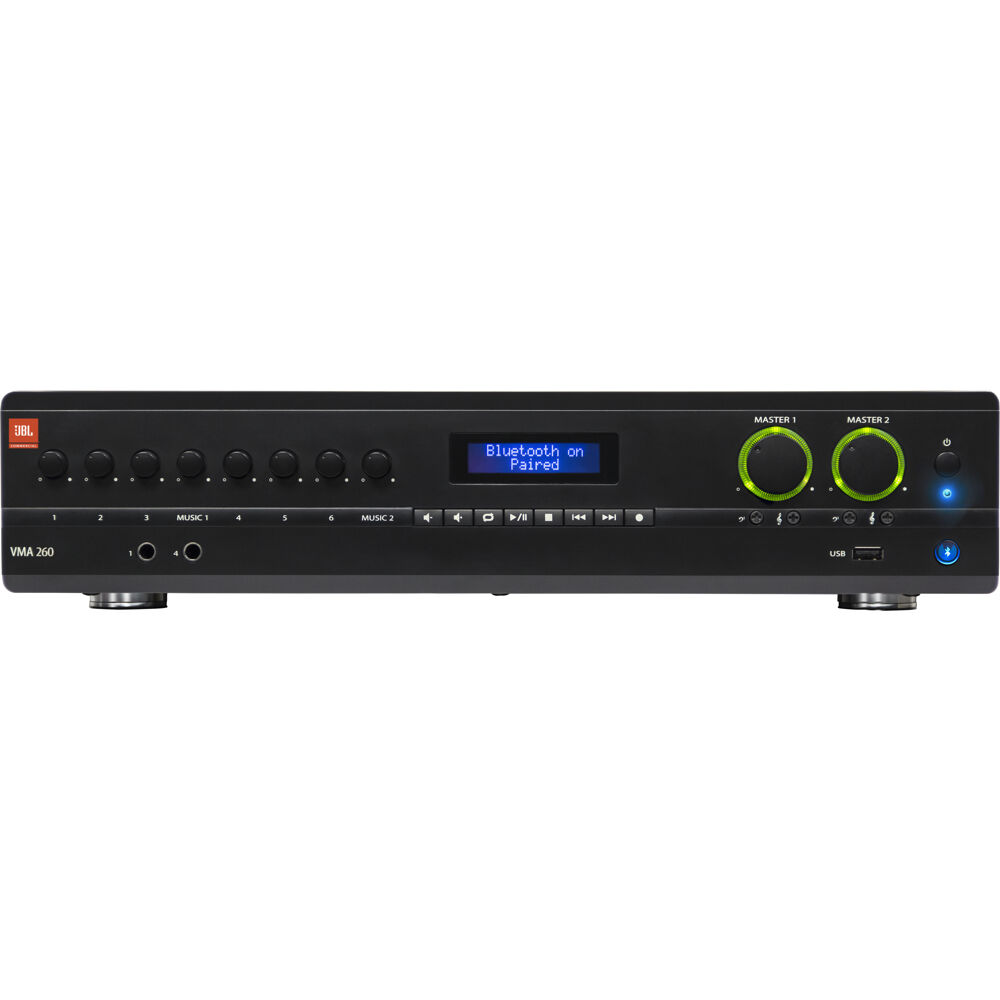 8 Inputs, 2X60 Watt, Bluetooth, USB, 2RU
