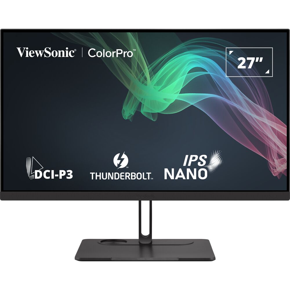 ViewSonic 27" ColorPro 4K UHD IPS Monitor with 100W Thunderbolt, RJ45, DCI-P3 and