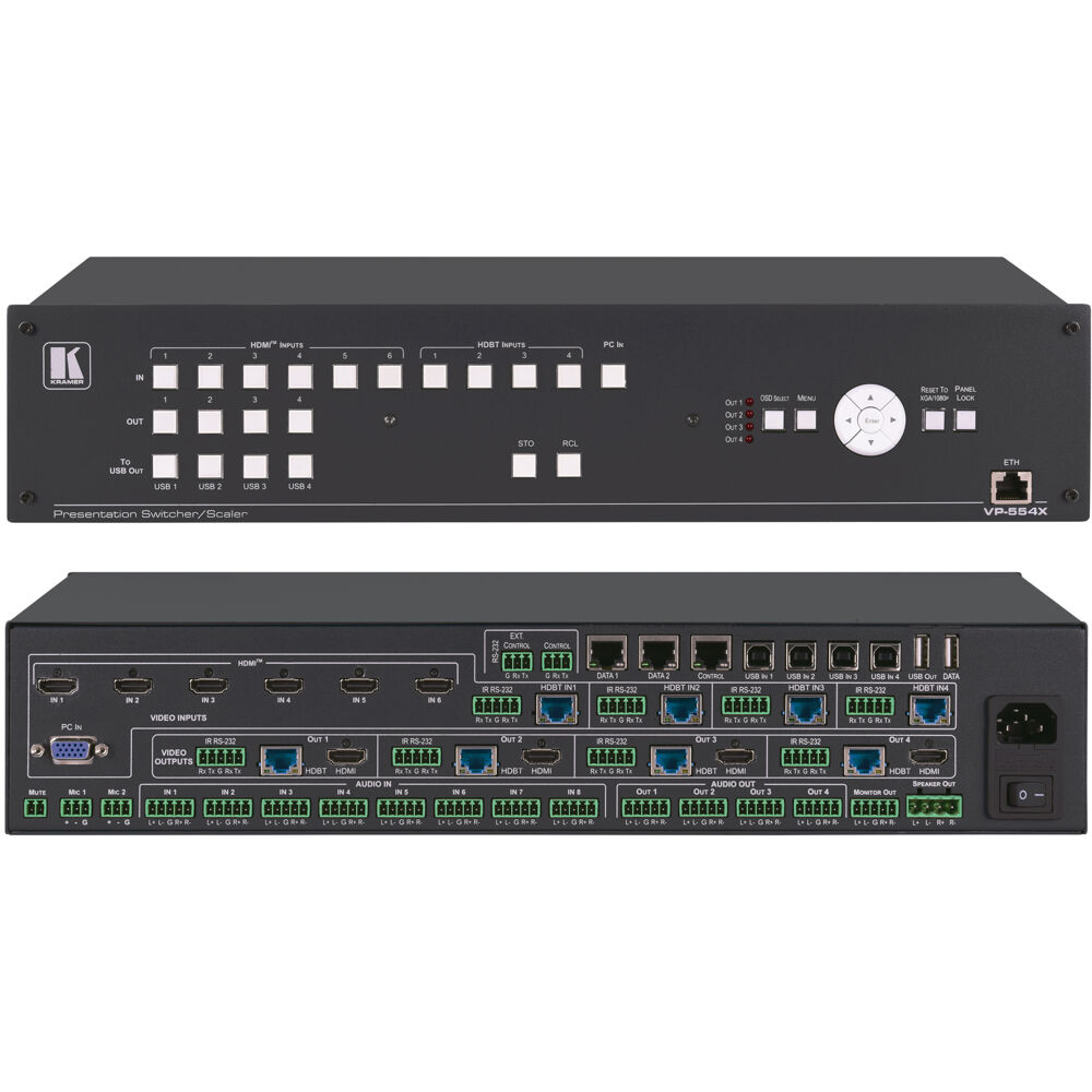 4 Output 18G 4K HDR All-In-One Presentation Matrix