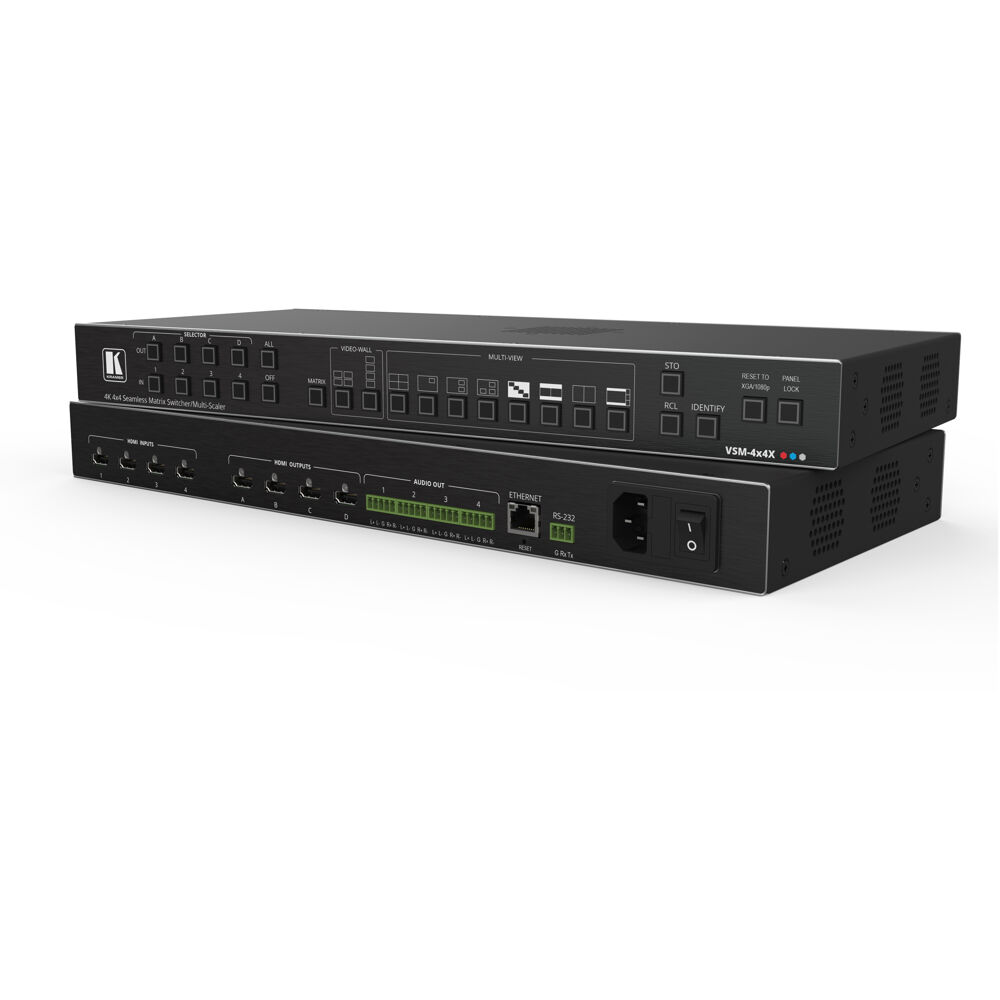 4x4 Matrix Switcher, Videowall &amp; Multiviewer