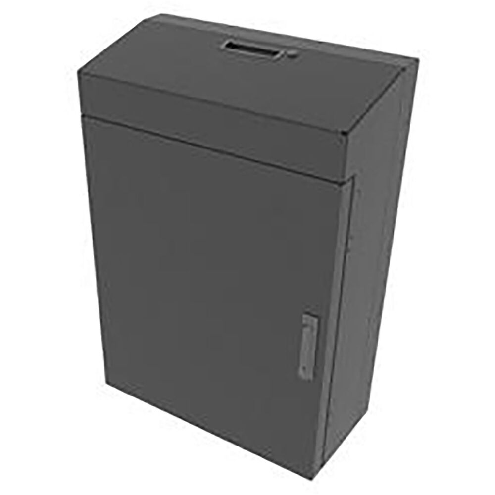 4SP,LOW PROFILE WALL RACK,SOLID TOP,BLACK