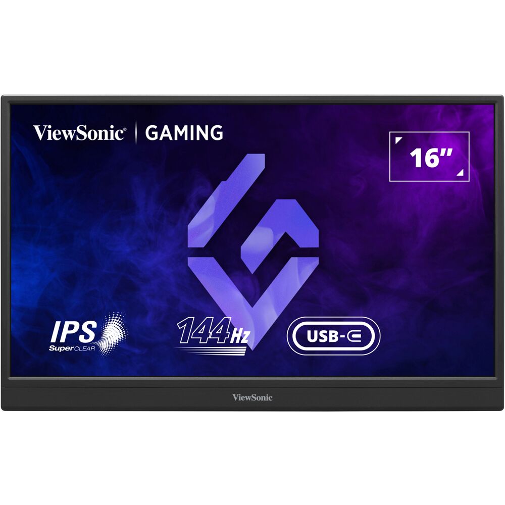 ViewSonic 16In Portable 1080p 144Hz IPS Gaming Monitor with FreeSync and 60W
