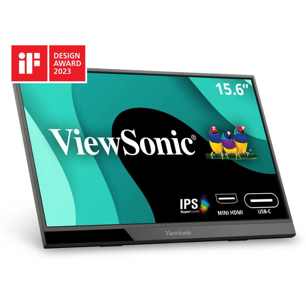 ViewSonic 15.6" 1080p Portable Monitor with 60W USB C and mini HDMI