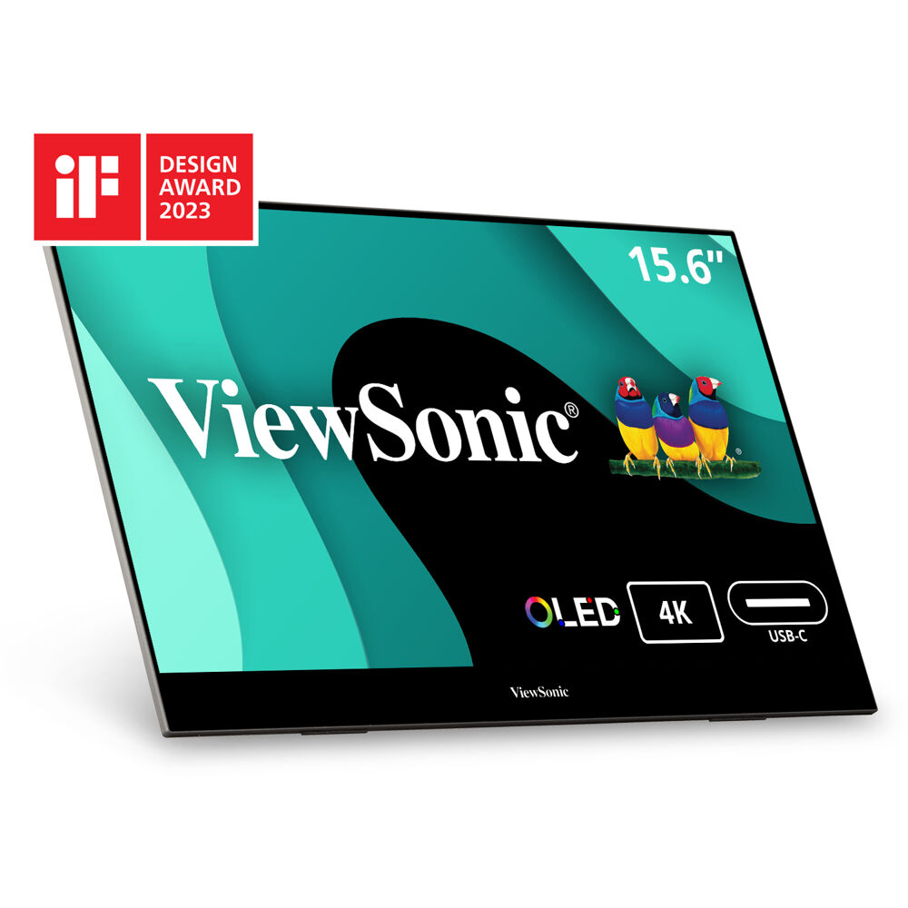 ViewSonic 15.6" UHD OLED Portable Monitor with 60W USB C and mini-HDMI