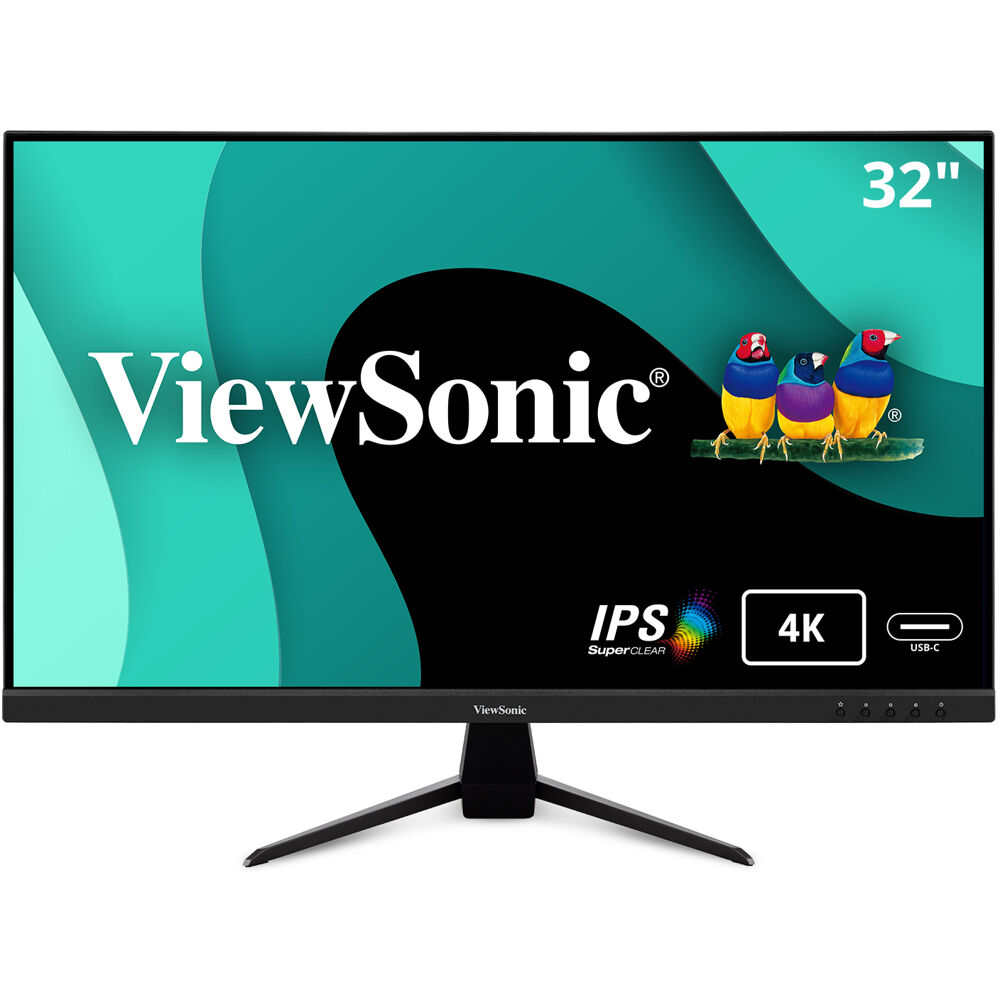 ViewSonic 32" 4K UHD IPS Monitor with 65W USB C, HDMI, DP, and HDR10
