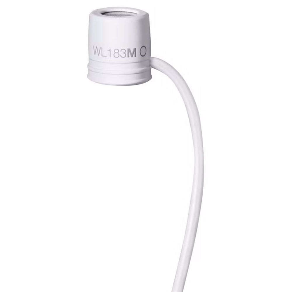 1 cm Condenser Lavalier, White, Omnidirectional, LEMO Termination