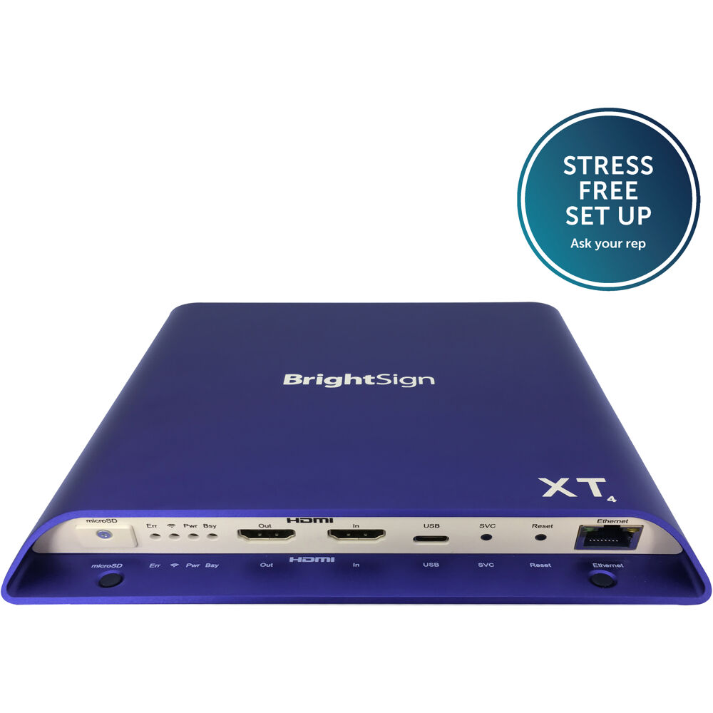 4K Enterprise HTML5 media player PoE+