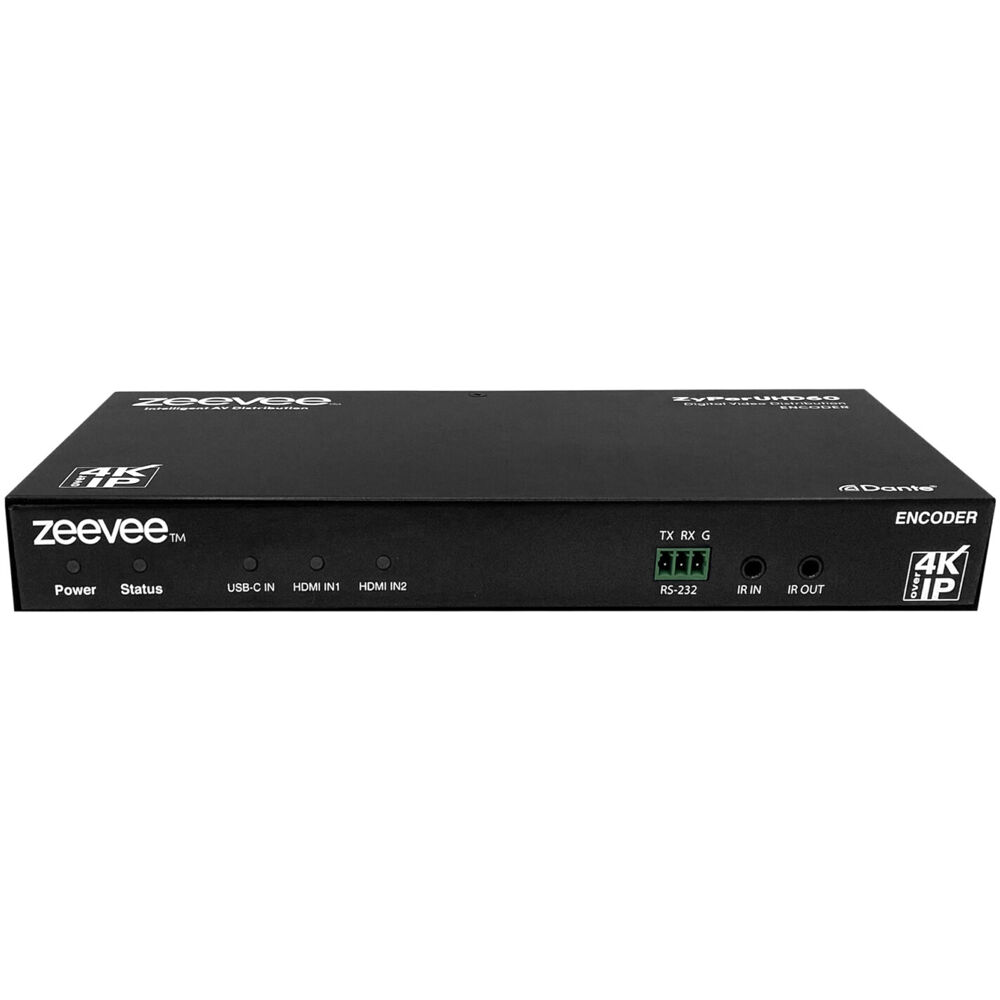 ZyPerUHD60, Dante Enabled 3x1 Switching Encoder (Dual HDMI and USB-C)