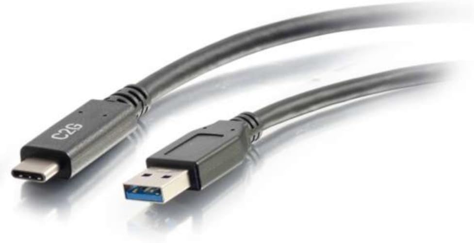 C2G Cables to Go 10' USB A to C Cable, Black (28833)