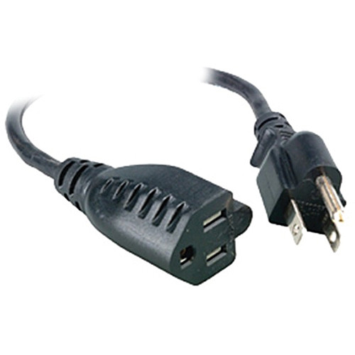 Comprehensive Cable ACP-BK-6 6' Universal AC Power Extension, Black