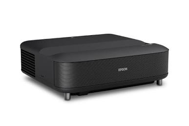 Epson EpiqVision Ultra LS650 Smart 4K PRO-UHD Ultra Short Throw Laser Projector – 3,600 Lumens, 3-Chip 3LCD, Up to 120" Screen, Android TV, Yamaha Sound (Black)
