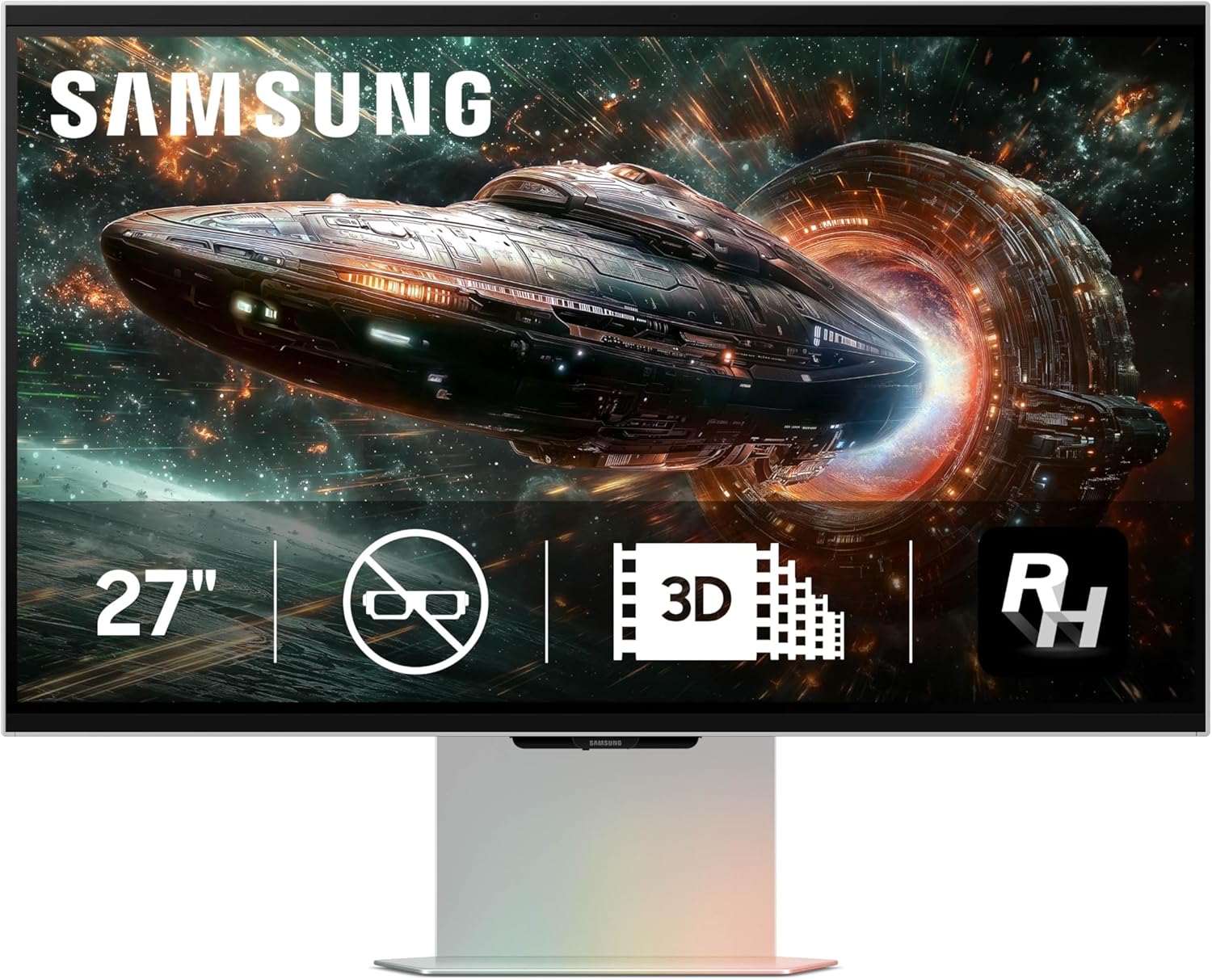 27" MONITOR ODYSSEY 3D 4K UHD FREESYNC PREM GAMING-SILVER
