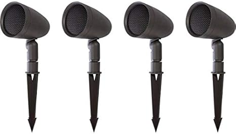 Sonance - Garden Series Passive 2-Way Outdoor Speakers 4.1 (Set of 4) - Dark Brown