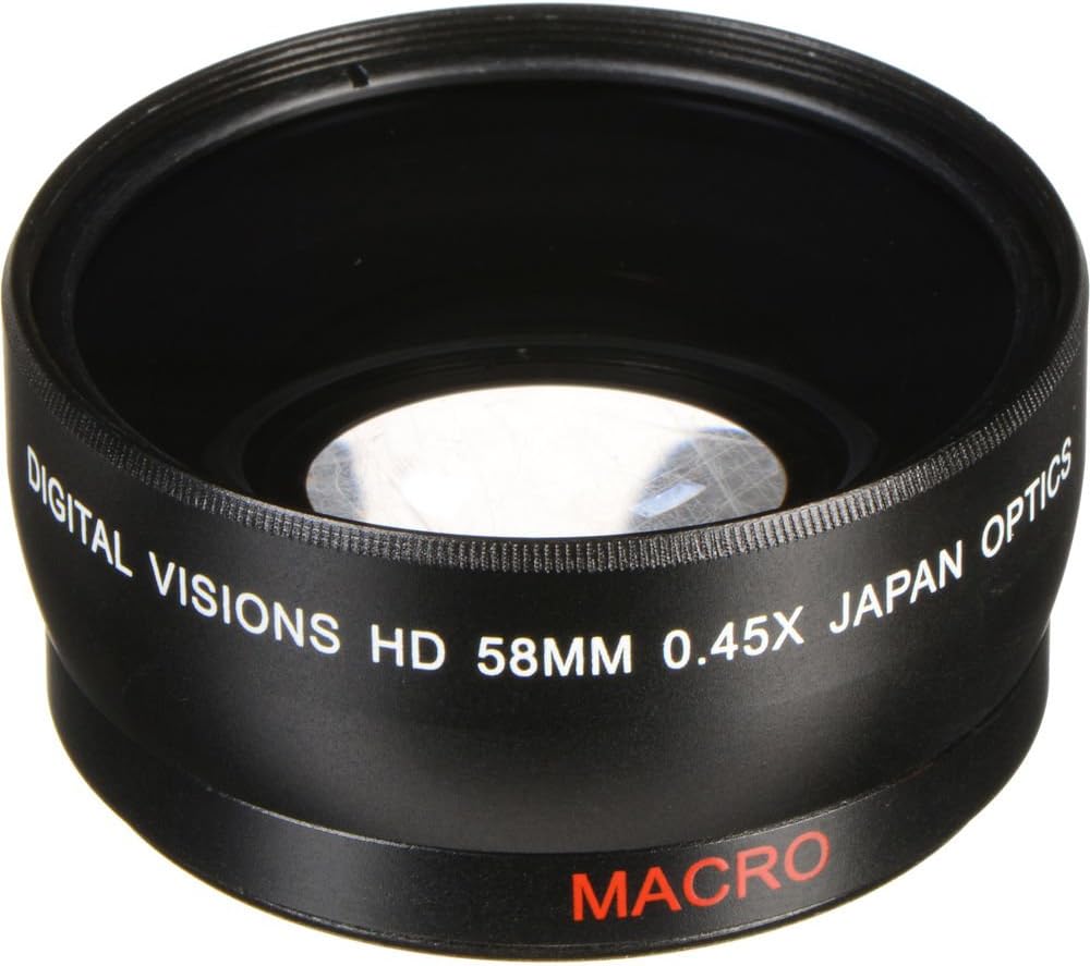 Bower VL4558 58MM 0.45X High Definition Digital Video Wide Angle Conversion Lens