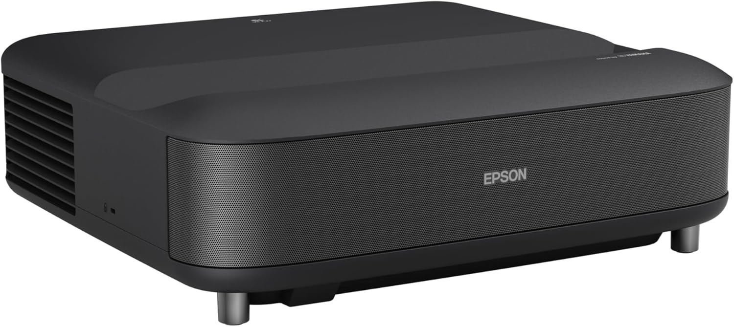Epson EpiqVision LS650 Ultra Short Throw 3-Chip 3LCD Smart Streaming Laser Projector - 4K PRO-UHD - HDR - 3,600 Lumens - up to 120" - Setting Assistant - Android TV - Sound by Yamaha - Black [USED]