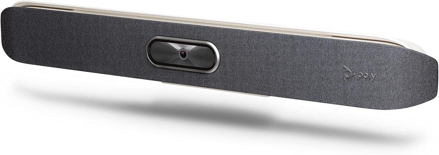 Poly - Studio X50 (Polycom) - 4K Video & Audio Bar - Conferencing System for Mid-Size Meeting Rooms - Works with Teams, Zoom & More