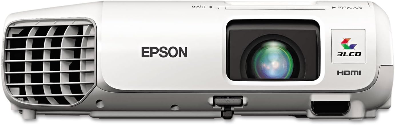 Epson V11H687020 LCD Projector, PowerLite 98H,White