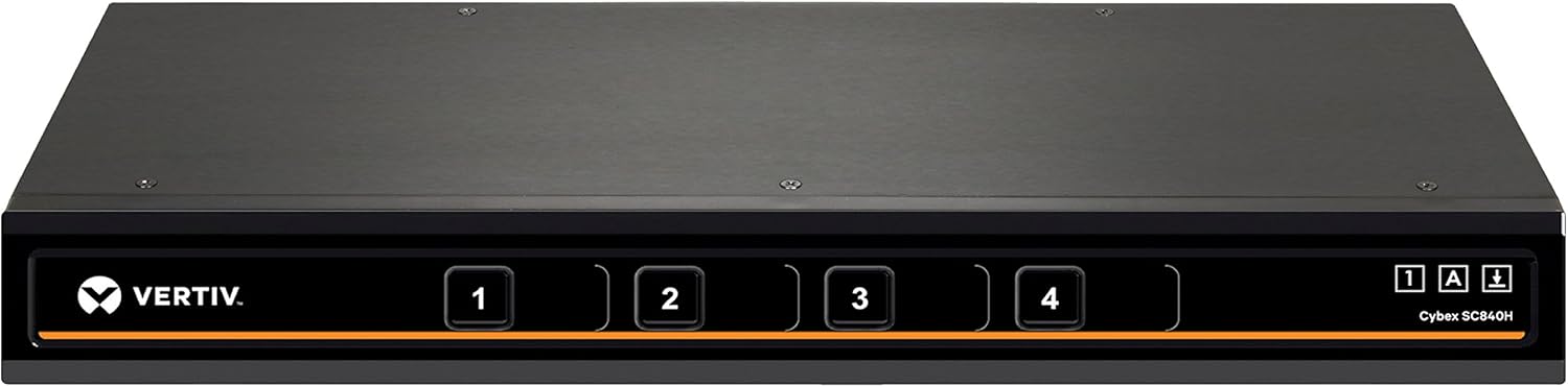 Vertiv Cybex Secure 4K UHD KVM 4-Port HDMI EAL4+ NIAP TAA Compliant (SC840H-001)