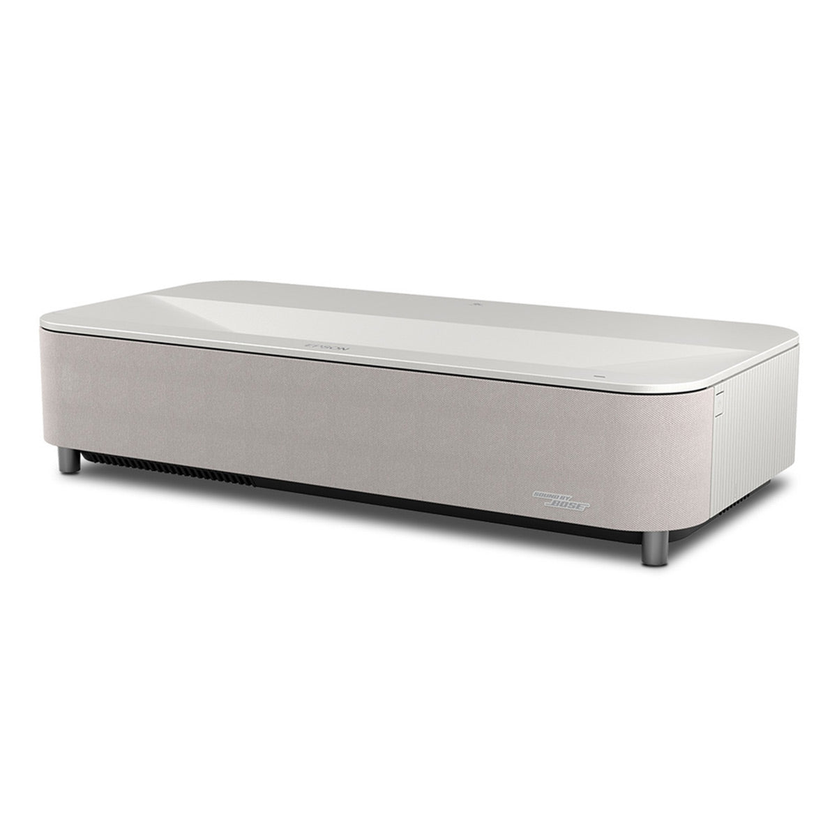 Epson Lifestudio Grand Plus LS970 Native 4K Ultra Short Throw Laser Projector, 4,000 Lumens, Google TV, Bose 2.1 Sound – White
