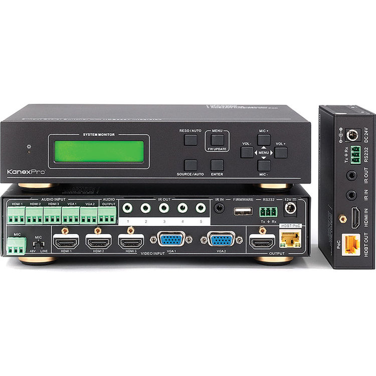 KanexPro HDSC51HDBT 5-input Presentation Scaler/switcher With HDBaseT Output